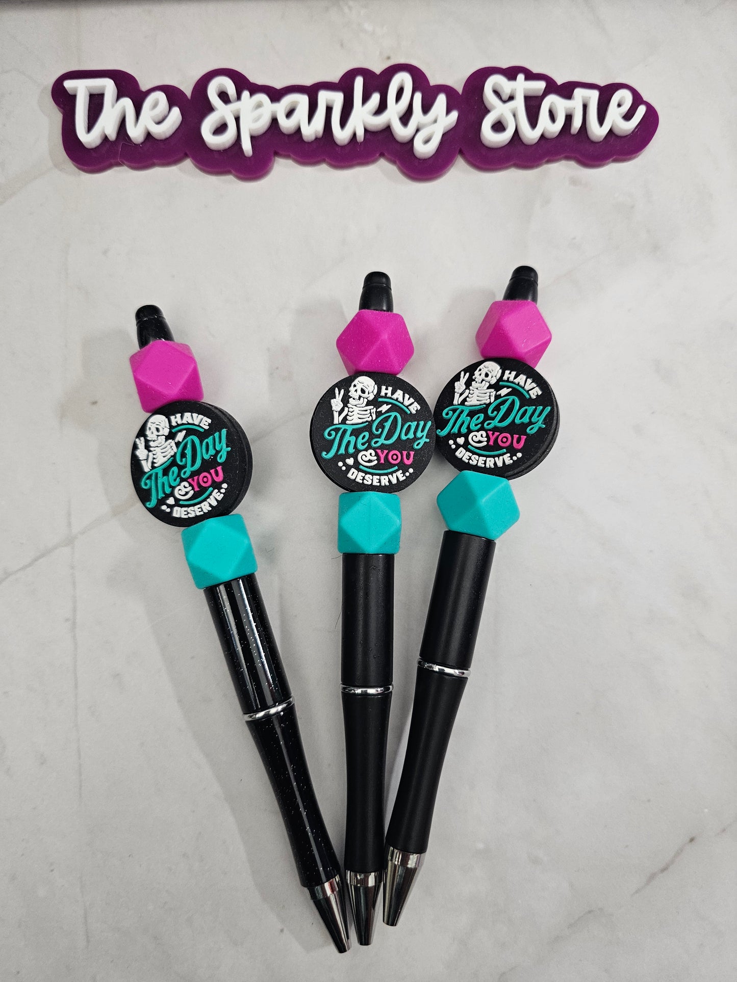 Sarcastic Beaded Pen with refill