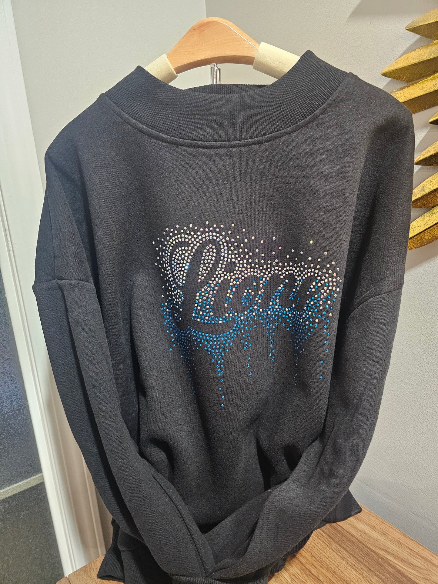 Mock Neck Detroit Bling