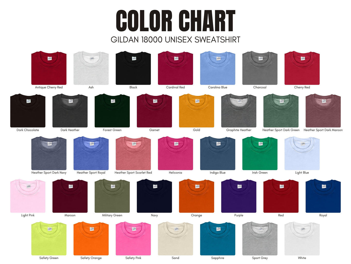 Crew neck sweat shirt